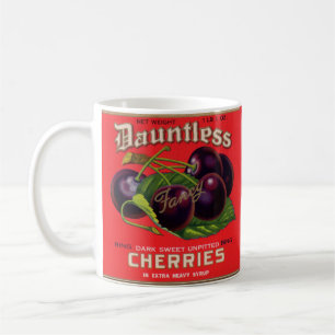 Mug 1930s Cerises innombrables dans le sirop lourd peu