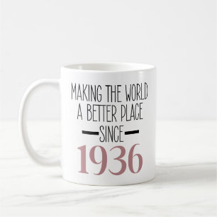 Mug 1936 Anniversaire 90 90 ans Femme Arrière-grand-mè