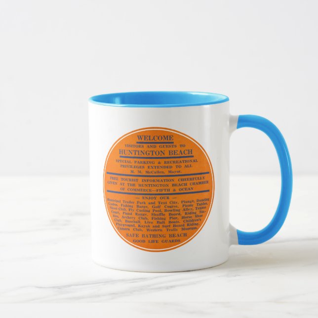 Mug 1947 Huntington Beach California (Droite)