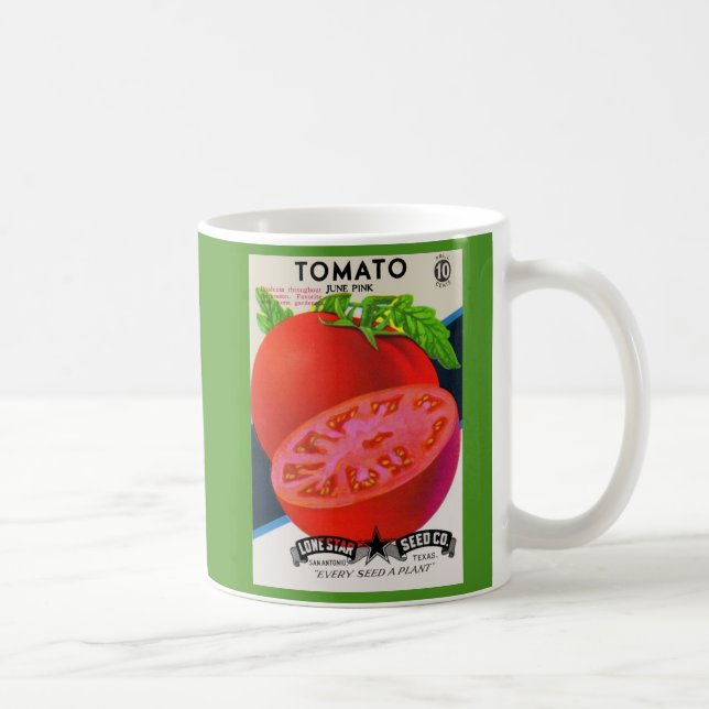 Mug 1950s seed packet tomato print (Droite)