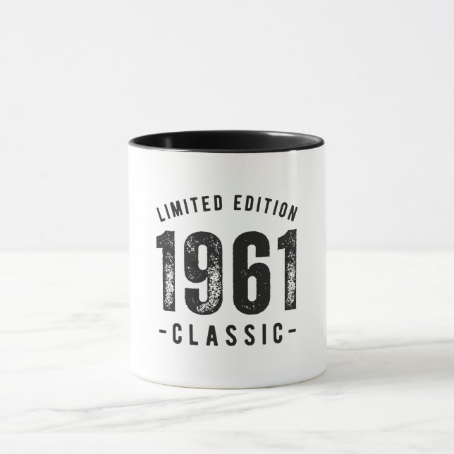 Mug 1961 Année de naissance classique (Centre)