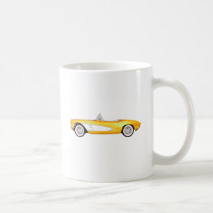 Mug 1961 Corvette C1 : Fin jaune :