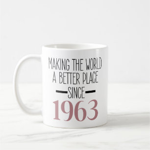 Mug 1963 Anniversaire Du Café, 60e Anniversaire Pour L