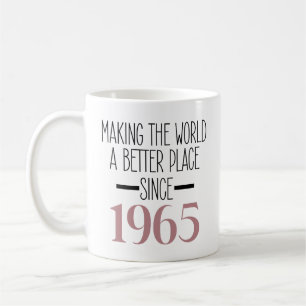 Mug 1965 Anniversaire 60e Anniversaire Cadeaux Femmes 