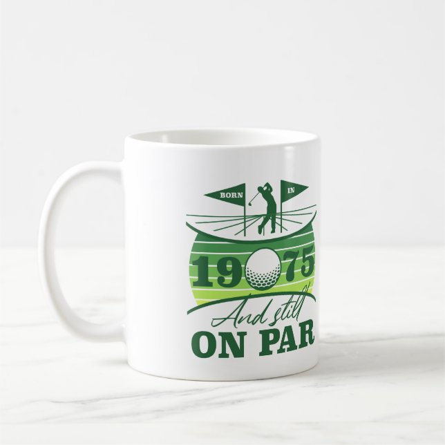 Mug 1975 50e anniversaire Humour de golf (Gauche)