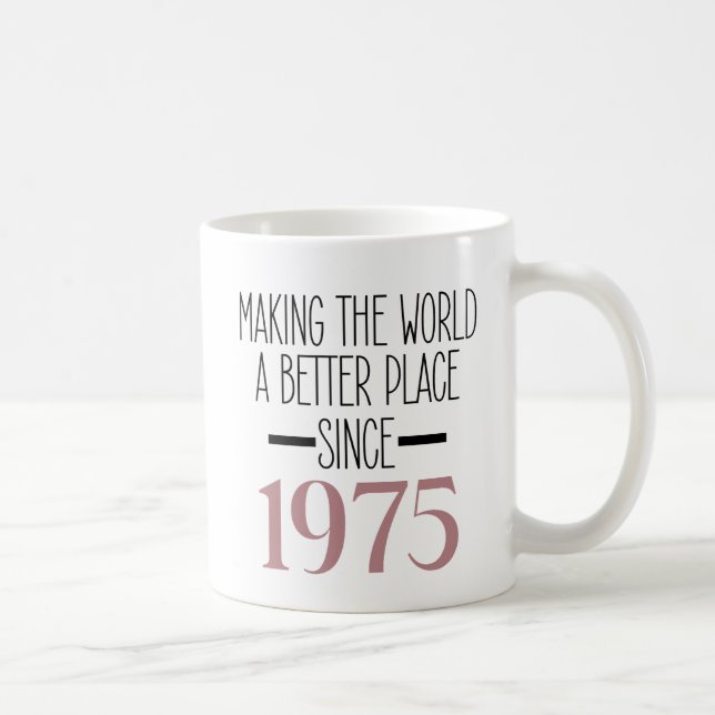 Mug 1975 Anniversaire 50e Anniversaire Cadeaux Femmes  (Droite)