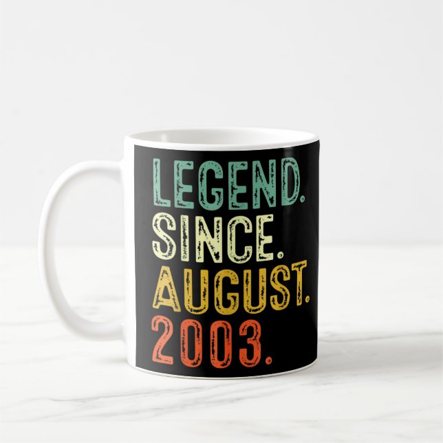 Mug 19 Ans Légende depuis août 2003 18e anniversaire (Gauche)