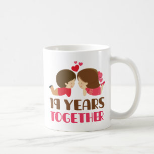 Mug 19ème Cadeau d'anniversaire pour elle