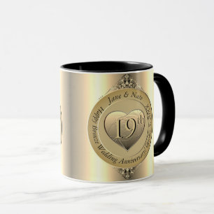 Mug 19ème Mariage de bronze (couleur)