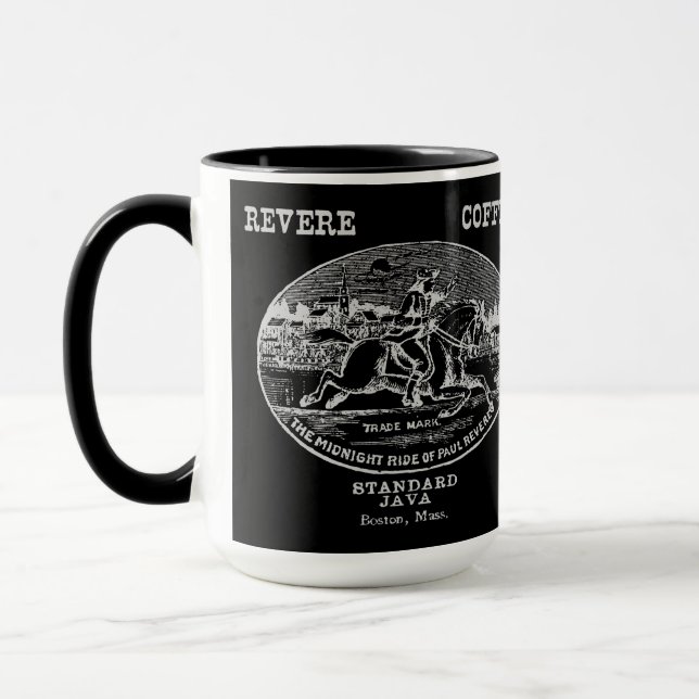 Mug 19th C. Revere Café de Boston, gris (Gauche)