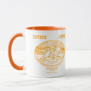 Mug 19th C. Revere Café de Boston, orange