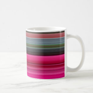 Mug #1 abstrait : Couleur cerise et gris