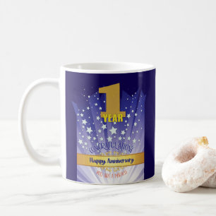 Mug 1 an de récupération personnalisé Anniversaire Chi
