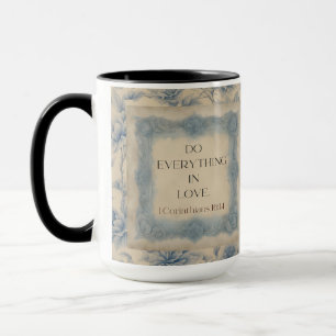 Mug 1 Corinthiens 16:14 Faites tout avec amour Vintage