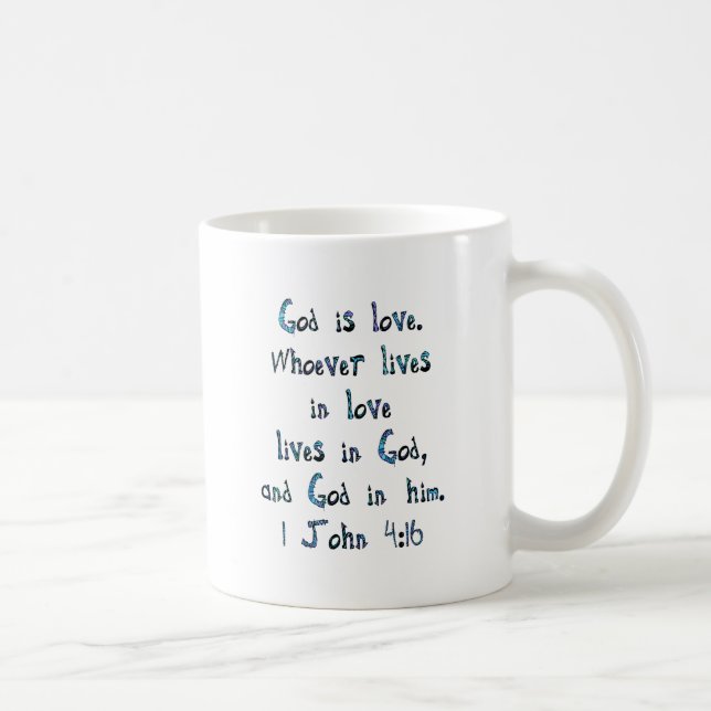 Mug 1 John 4:16 (Droite)