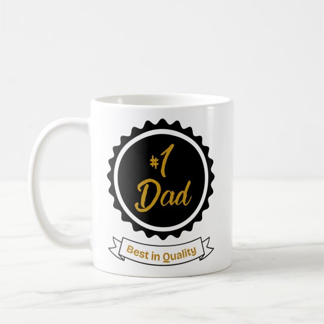 Mug #1 Papa- Meilleur en Musique de qualité (Gauche)