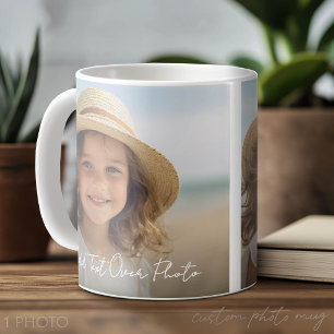 Mug 1 Photo complète et texte - Même photo des deux cô