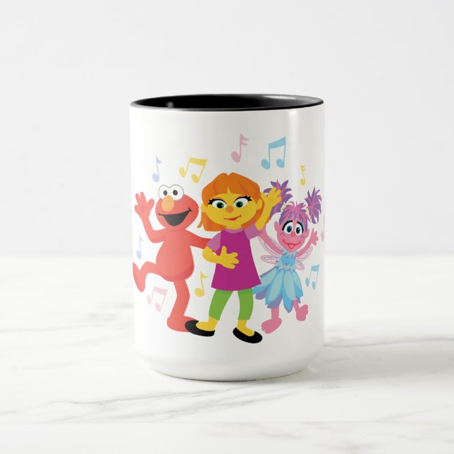 Mug 1, rue Sésame | Julia, Elmo et Abby dansent (Centre)