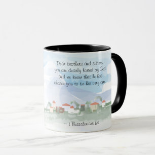 Mug 1 Thessaloniciens 1:4 Il vous a choisi la Bible