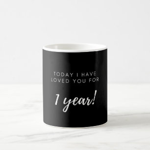 Mug 1er anniversaire Cadeau pour copine