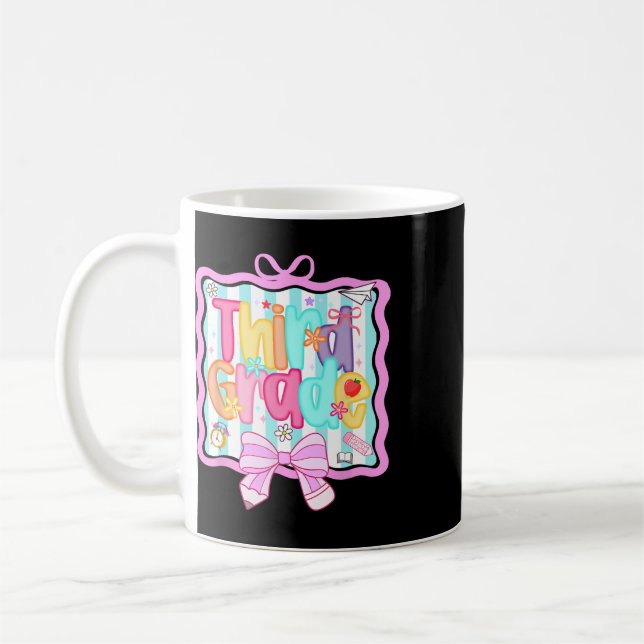 Mug 1er jour de 3e année Préparation rentrée scolaire  (Gauche)