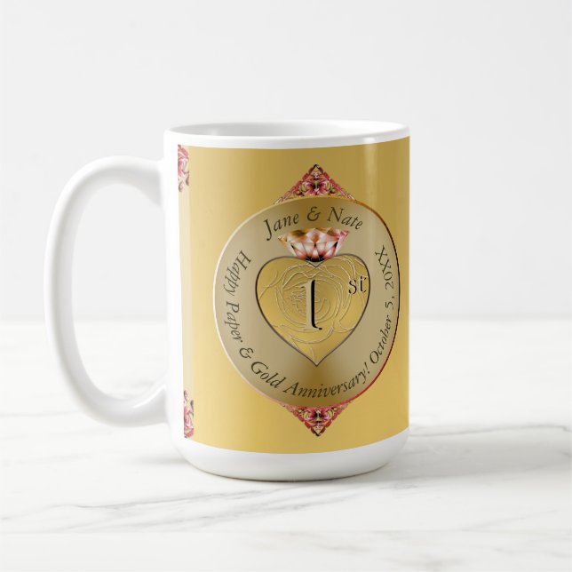 Mug 1er ou 50e anniversaire d'or (Gauche)