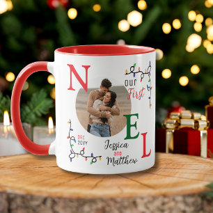 Mug 1ère Photo de Noël Souvenir Festive Premier Noel