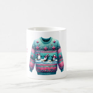 Mug 1ère place gagnante Ugly Sweater Concours rose Tur