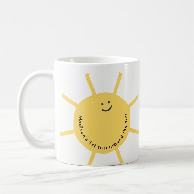 Mug 1ère Visite Autour Du Soleil Premier Anniversaire (Gauche)