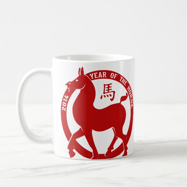 Mug 2014 L'Année Du Cheval (Gauche)