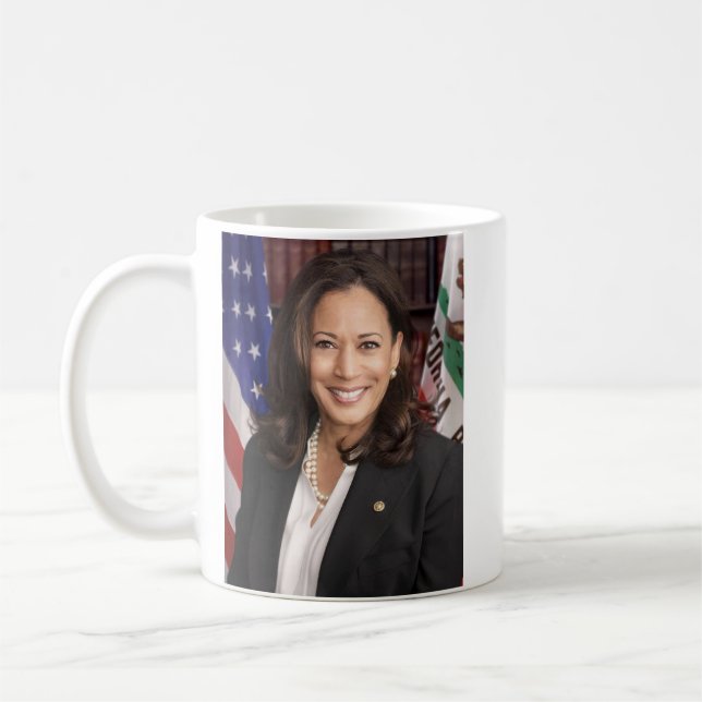 Mug 2021 Kamala Harris Vice-présidente Démocrate 11 oz (Gauche)