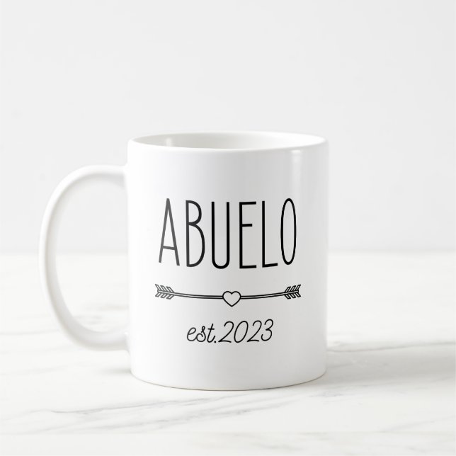 Mug 2023 Abuelo Faire-part de grossesse grand-père esp (Gauche)