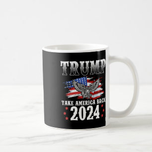 Mug 2024 Reprendre l'Amérique Drapeau américain Trump 