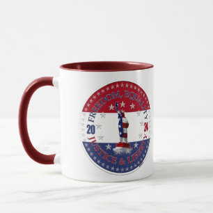 Mug 2024 Rouge Bleu Liberté, Égalité, Justice Liberté 