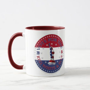 Mug 2024 Vote Pour La Statue Bleue Rouge De La Liberté