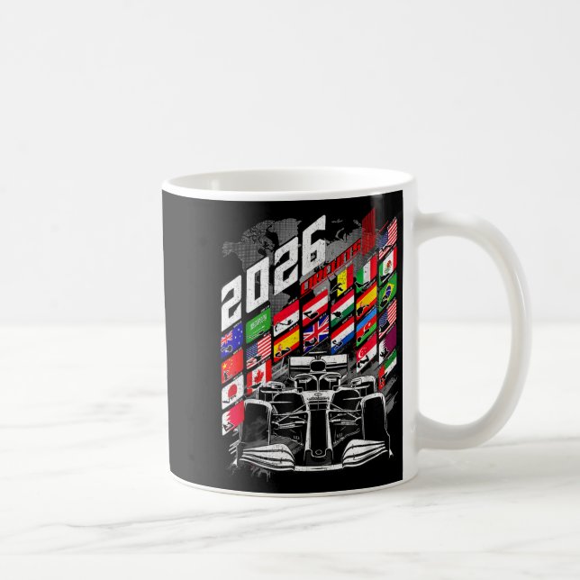 Mug 2026 Calendar Racing Circuit Schedule Places  (Droite)