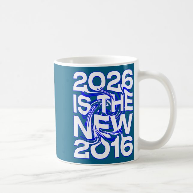 Mug 2026 Nouveau Graphisme Rétro Futur 2016 (Droite)
