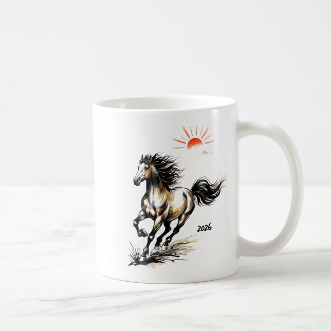 Mug 2026 Year Of The Horse Chinese Lunar Zodiac Shirt  (Droite)