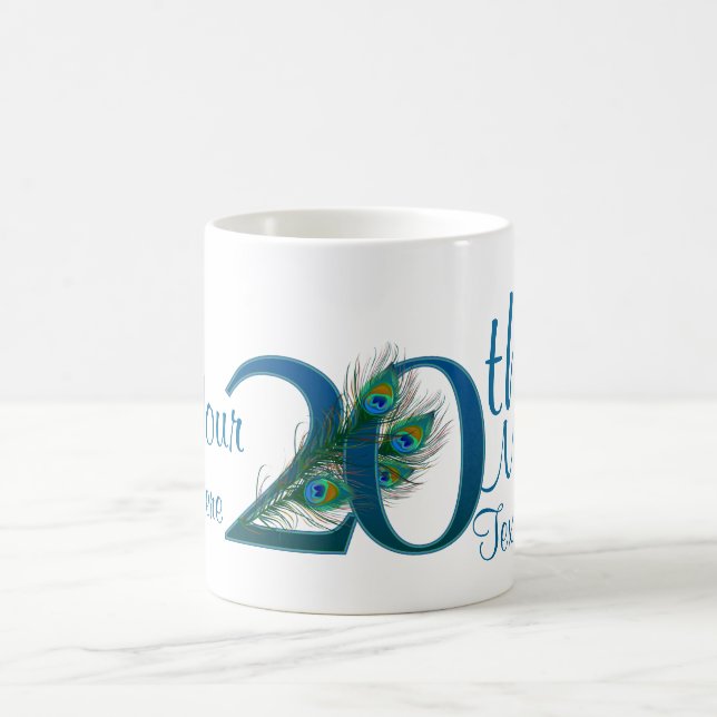 Mug # 20 - 20ème anniversaire de mariage ou 20ème (Centre)