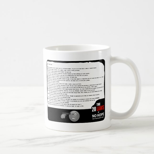 Mug 20 lois sans espoir (Droite)