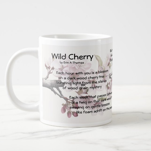 Mug 20 oz "Cherry sauvage" par Erin A Thomas (vibr (Gauche)