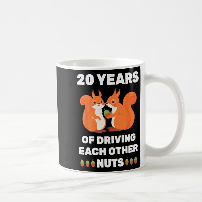 Mug 20e 20 ans Mariage Anniversaire drôle Couple pour (Droite)