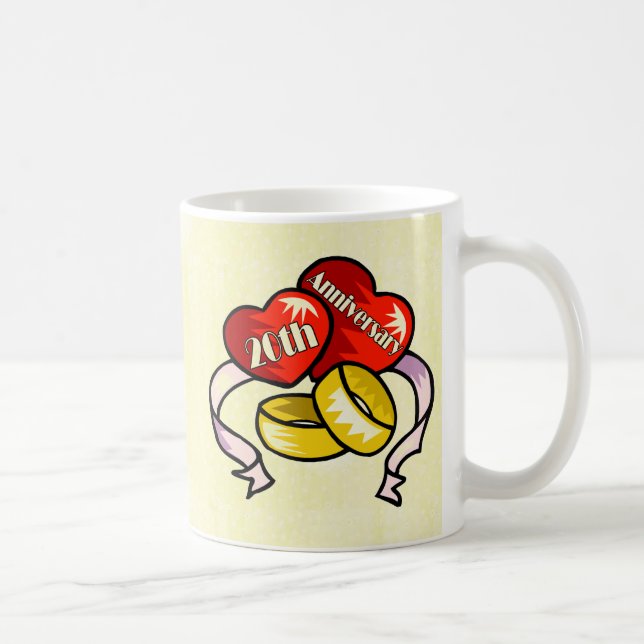 Mug 20ème Anniversaire de mariage (Droite)