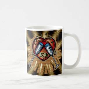 Mug 20ème carré d'anniversaire de mariage
