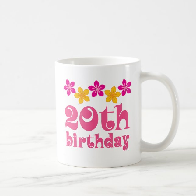 Mug 20ème Idées de cadeau d'anniversaire (Droite)