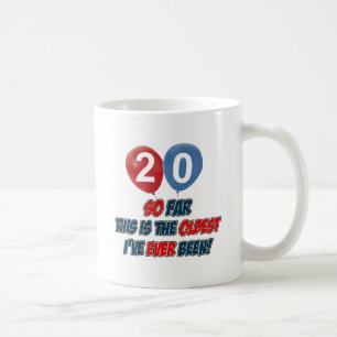 Mug 20èmes conceptions d'anniversaire d'année