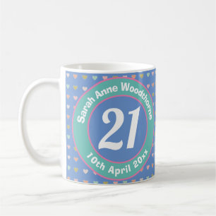 Mug 21 Ans. Anniversaire 21 ans