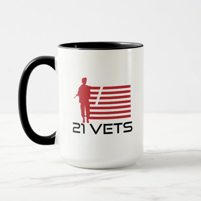 Mug 21 Vets Coffee Cup (Gauche)