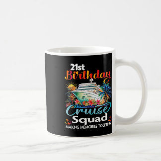 Mug 21e anniversaire de croisière Escouade amis Famill