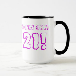 Mug 21e anniversaire (violet)